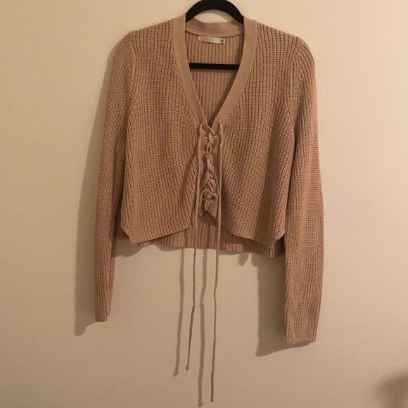 LF Lace Up Sweater - Millau Brand - Picture 2 of 6